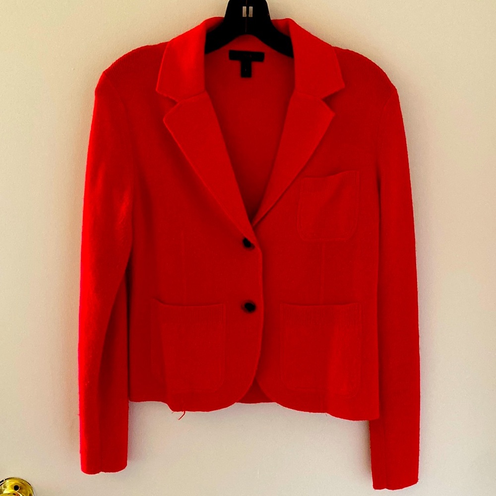 J.Crew sweater blazer cerise red 🍒 sz sm